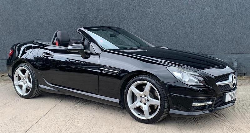 Black Used 2013 Mercedes SLK250 AMG Cabriolet | £10,995 (Fair price) - Image 1/3