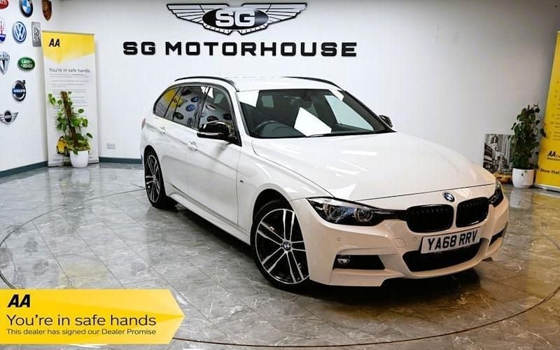 White Used 2018 BMW 320 M Sport Estate | £16,895 (Fair price) - Image 1/4