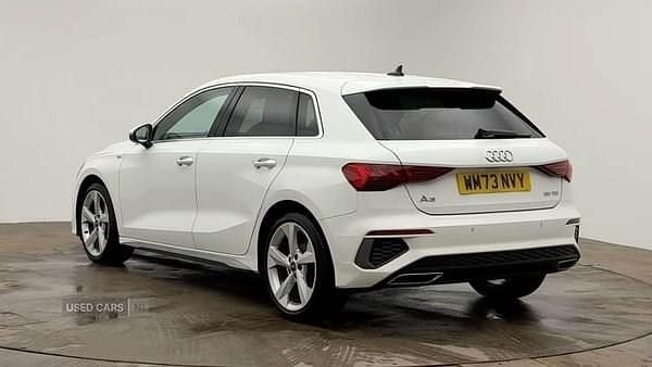 Used Audi A3 S-Line 150 HP (110 kW) 2024 White Hatchback