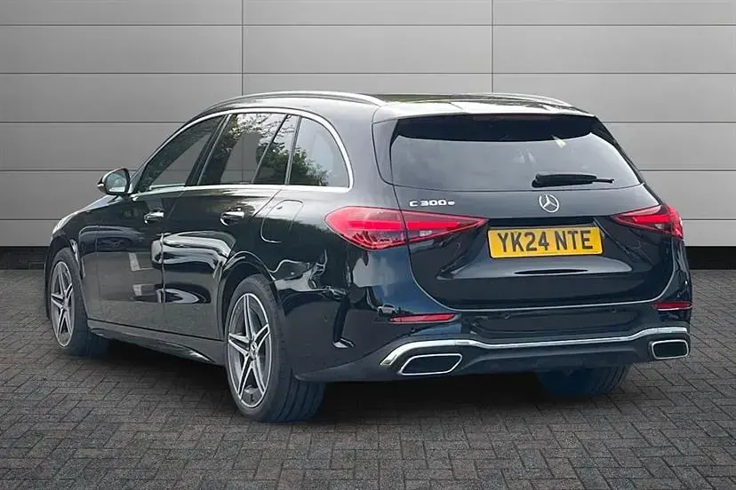 Used Mercedes C300e AMG Line Premium Plus 313 HP (230 kW) 2024 Black Estate