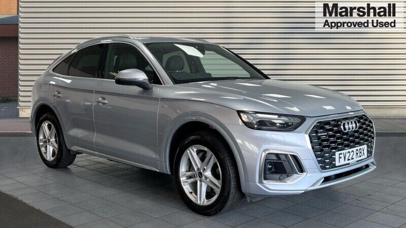Silver Used 2022 Audi Q5 S-Line SUV | £29,991 (Good price) - Image 1/4