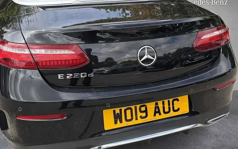 Used Mercedes E220 AMG line 194 HP (142 kW) 2019 Black Cabriolet