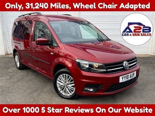 Red Used 2018 VW Caddy Maxi MPV | £13,980 (Good price) - Image 1/1