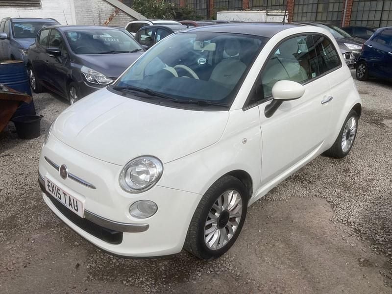 White Used 2015 Fiat 500 Lounge Hatchback | £2,995 (Super price) - Image 1/4