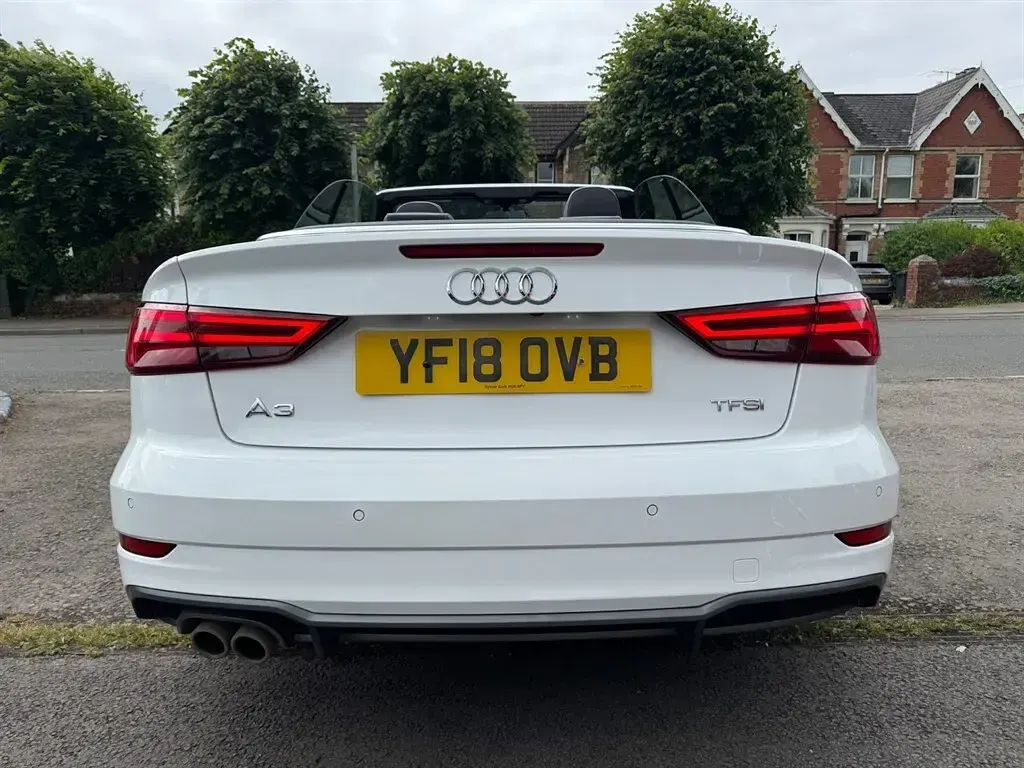 Used Audi A3 Cabriolet S-Line 150 HP (110 kW) 2018 White Cabriolet