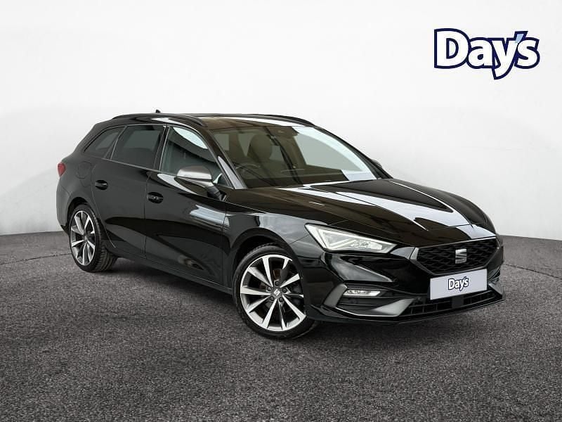 Black Used 2022 Seat Leon FR Sport Estate | £16,999 (Fair price) - Image 1/4