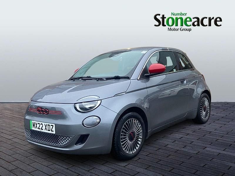 Used Fiat 500e Red 69 kW (95 HP) 2022 Grey Hatchback