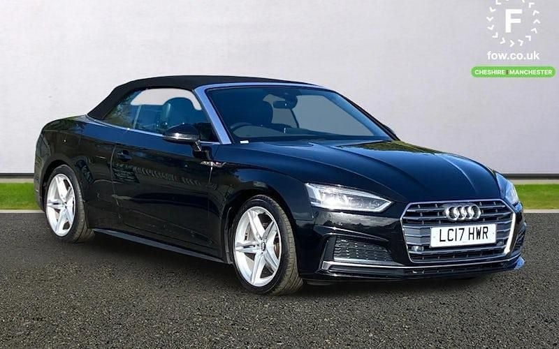 Used Audi A5 Cabriolet S-Line 190 HP (139 kW) 2017 Black Cabriolet