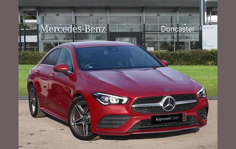 Used Mercedes CLA200 AMG Line Premium 161 HP (118 kW) 2022 Red Coupe