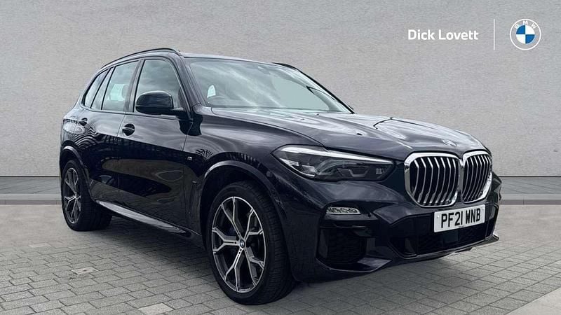 Black Used 2021 BMW X5 M Sport SUV | £39,380 (Good price) - Image 1/4