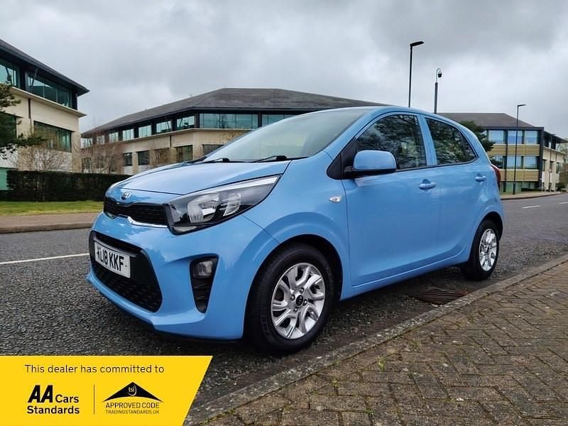 Used Kia Picanto 66 HP (48 kW) 2018 Blue Hatchback