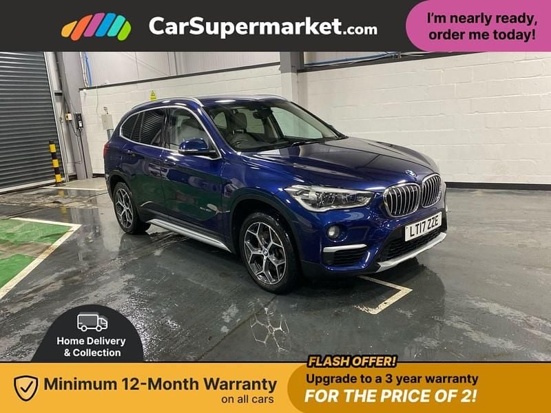 Blue Used 2017 BMW X1 xLine SUV | £16,997 (Fair price) - Image 1/3