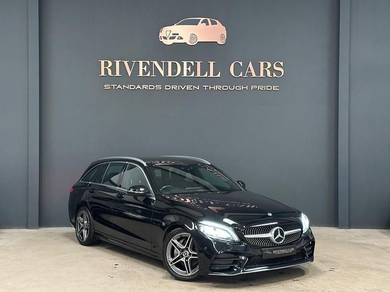 Black Used 2019 Mercedes C220 AMG line Estate | £18,480 (Fair price) - Image 1/1