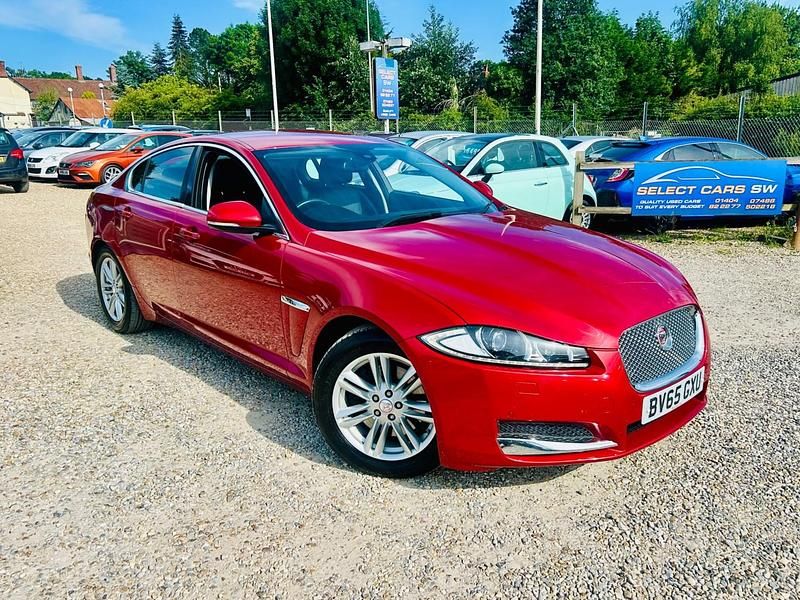 Red Used 2015 Jaguar XF Luxury Sedan | £8,795 (Good price) - Image 1/4