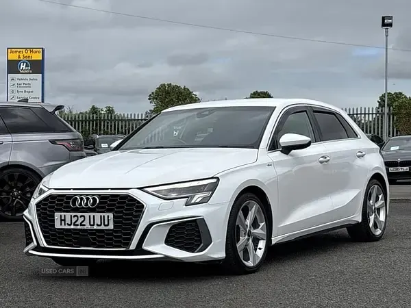 Used Audi A3 e-tron S-Line 2022 White Hatchback