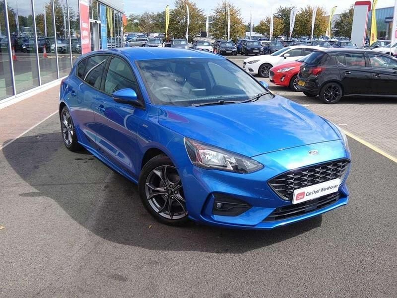 Blue Used 2018 Ford Focus ST-Line Hatchback | £10,899 (Fair price) - Image 1/4