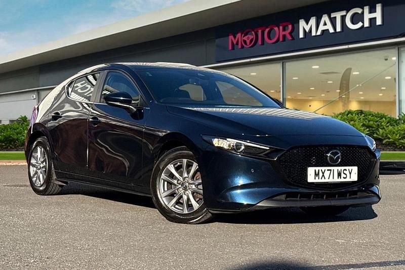 Blue Used 2021 Mazda 3 Hatchback | £14,049 (Good price) - Image 1/4