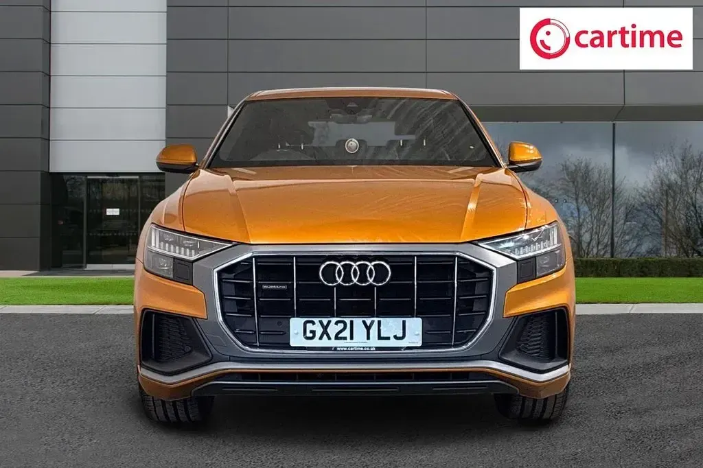 Used Audi Q8 S-Line 286 HP (210 kW) 2021 Orange SUV