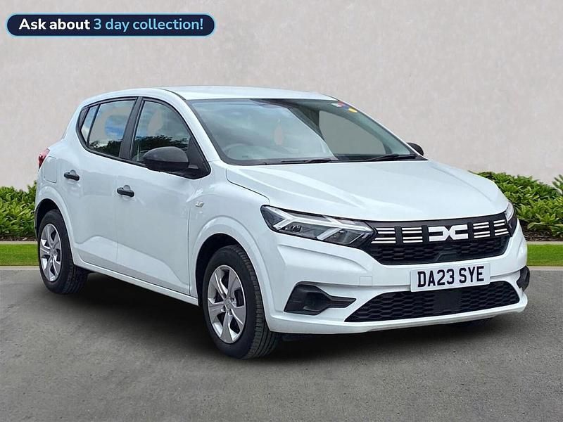 White Used 2023 Dacia Sandero Essentiel Hatchback | £10,029 (Good price) - Image 1/4
