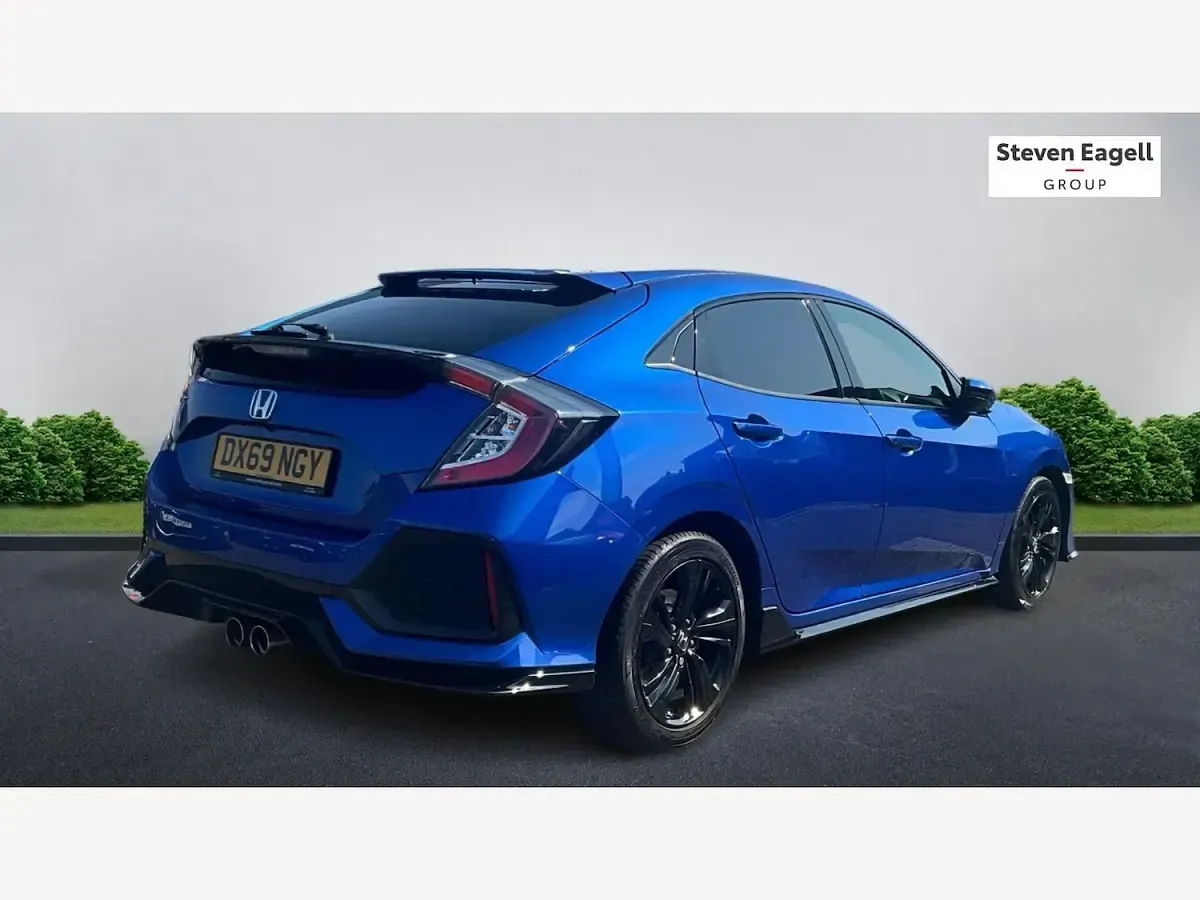 Used Honda Civic Sport 2019 Blue Hatchback