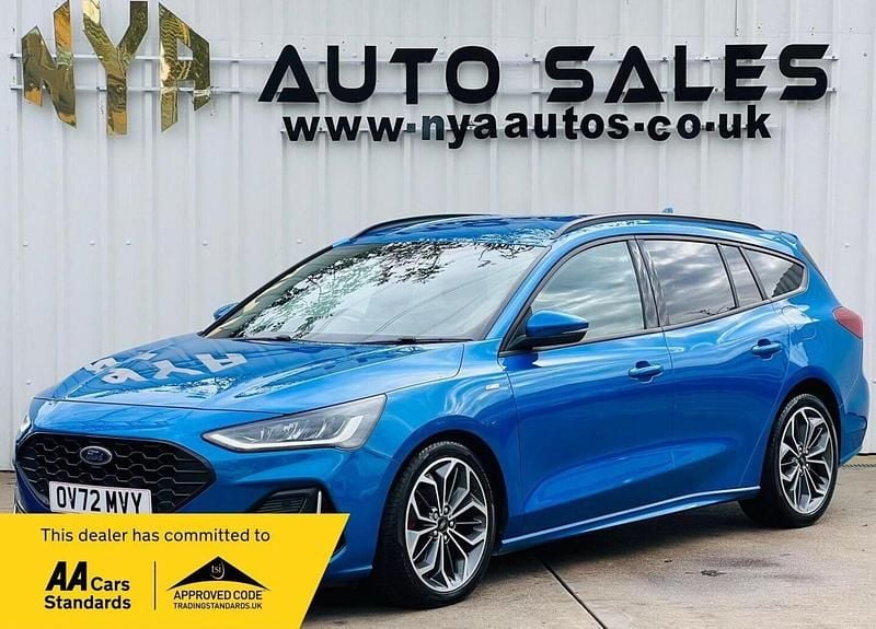 Blue Used 2022 Ford Focus ST-Line Estate | £14,999 (Fair price) - Image 1/4