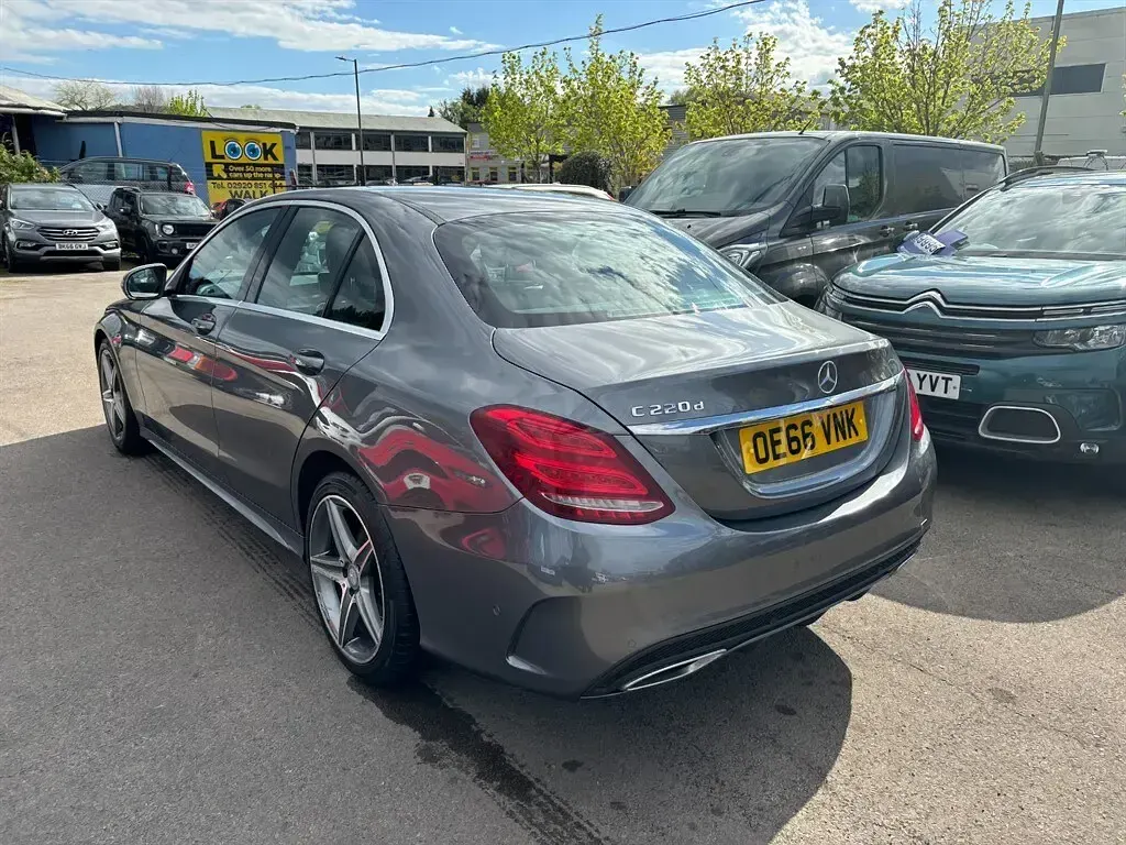 Used Mercedes C220 AMG line 170 HP (125 kW) 2016 Grey Sedan