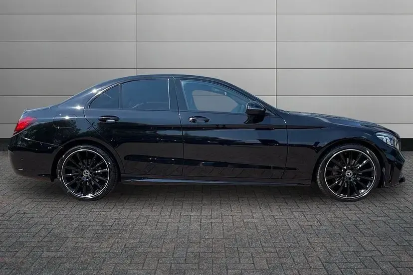 Used Mercedes C220 AMG line 191 HP (140 kW) 2021 Obsidian black Sedan