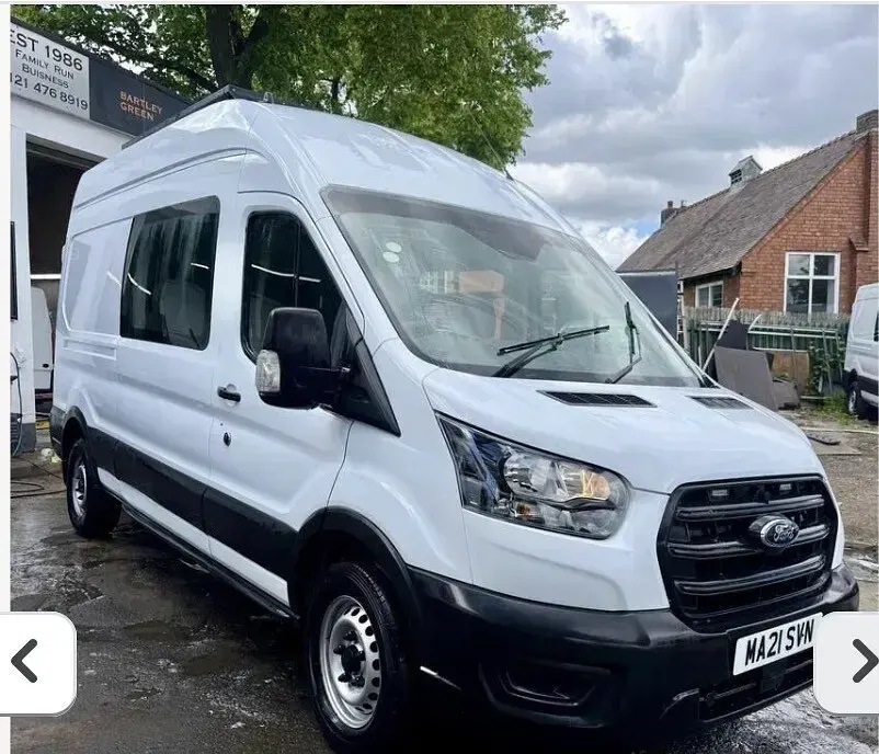 Used Ford Transit 130 HP (95 kW) 2021 White Van