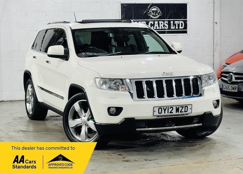 White Used 2012 Jeep Grand Cherokee Overland SUV | £7,500 - Image 1/3