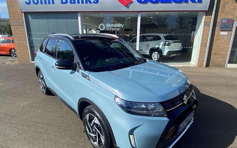 Used Suzuki Vitara 129 HP (94 kW) 2025 Ice greyish blue / black SUV