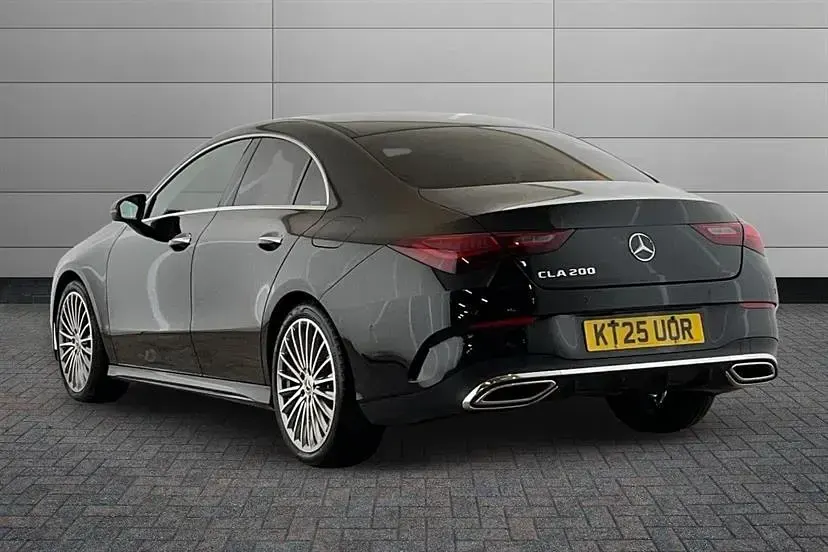 Used Mercedes CLA200 AMG Line Premium 163 HP (119 kW) 2025 Cosmos black Sedan