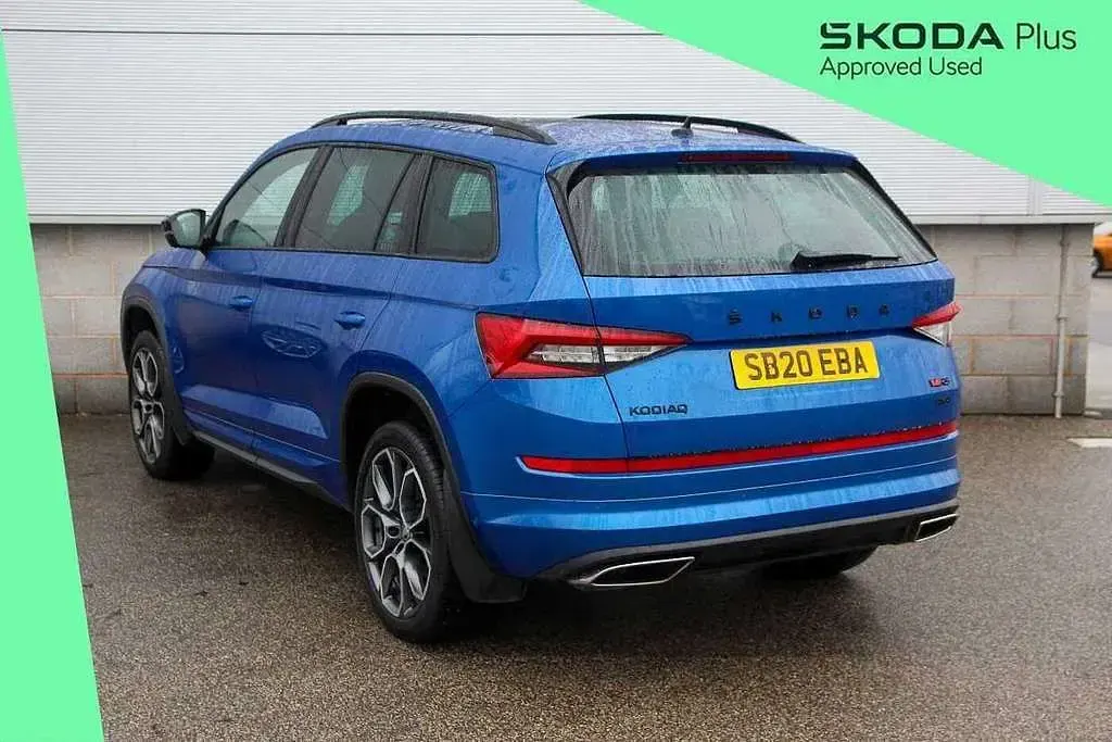 Used Skoda Kodiaq vRS 236 HP (173 kW) 2020 Race blue metallic SUV