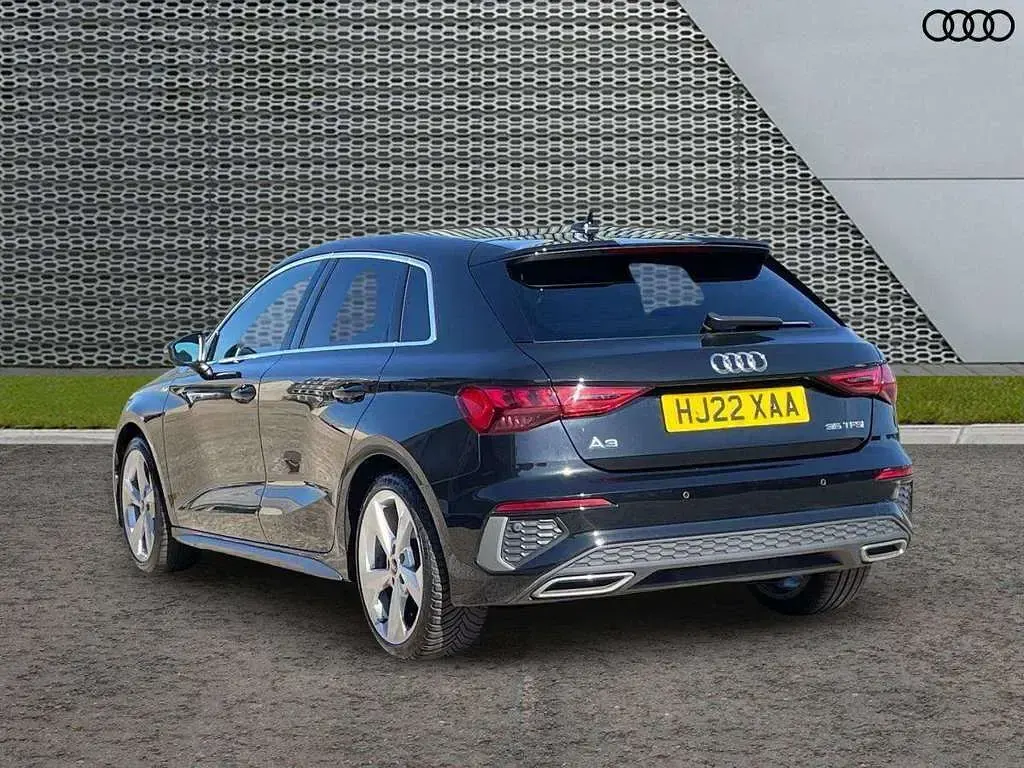 Used Audi A3 S-Line 147 HP (108 kW) 2022 Black Sedan