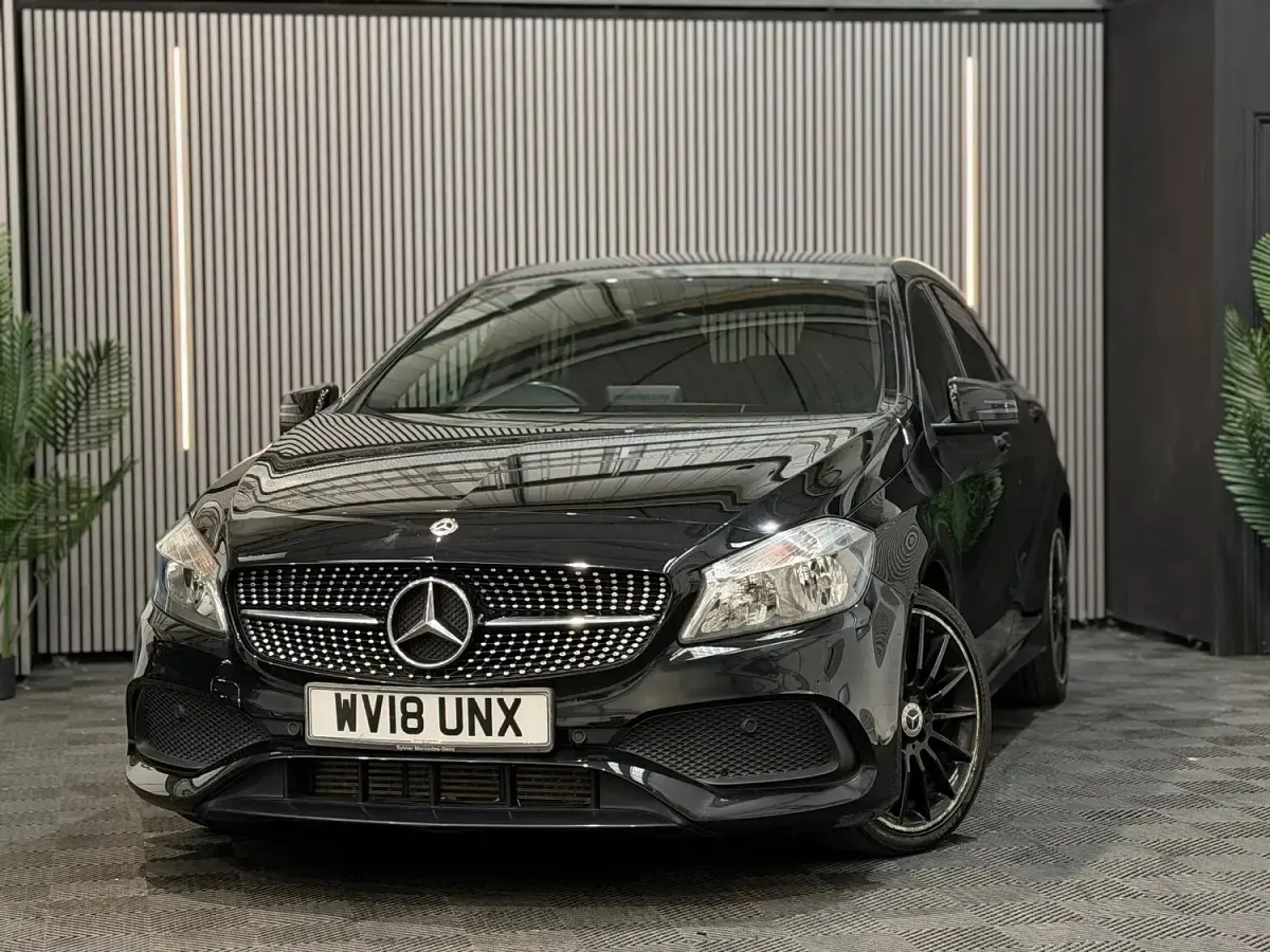Used Mercedes A180 AMG line 2018 Black Hatchback