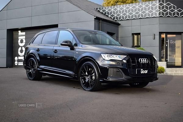 Black Used 2022 Audi Q7 S-Line SUV | £40,890 (A bit pricey) - Image 1/4