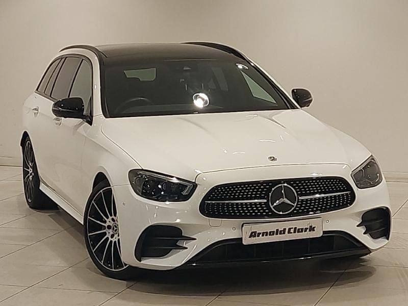 White Used 2021 Mercedes E220 AMG line Estate | £29,998 - Image 1/4