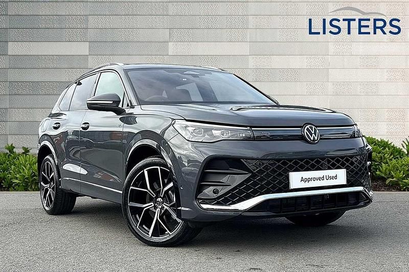 Dolphin grey New 2025 VW Tiguan R-line SUV | £44,990 - Image 1/4
