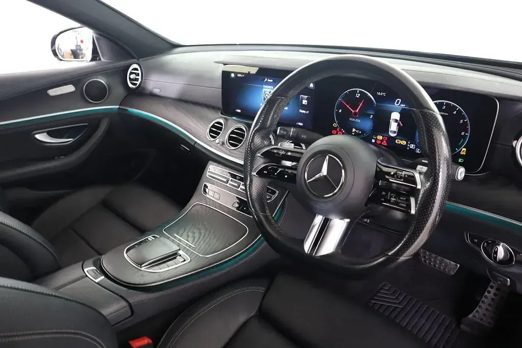 Used Mercedes E300 AMG line 2021 Black Sedan