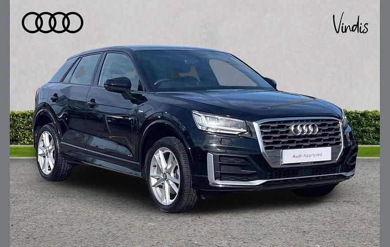 Used Audi Q2 S-Line 150 HP (110 kW) 2018 Mythos black, metallic SUV
