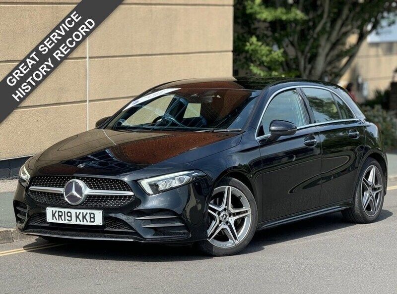 Black Used 2019 Mercedes A180 AMG line Hatchback | £16,995 (Fair price) - Image 1/4