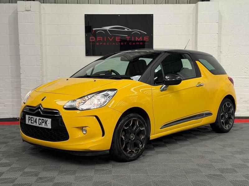 Begagnad Citroën DS3 82 HK (60 kW) 2014 Gul Halvkombi