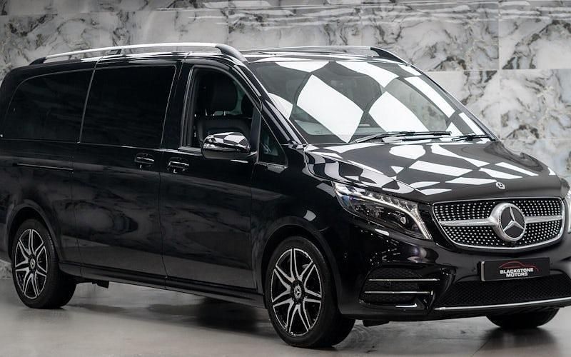 Black Used 2022 Mercedes V300 AMG line MPV | £52,989 (Fair price) - Image 1/4