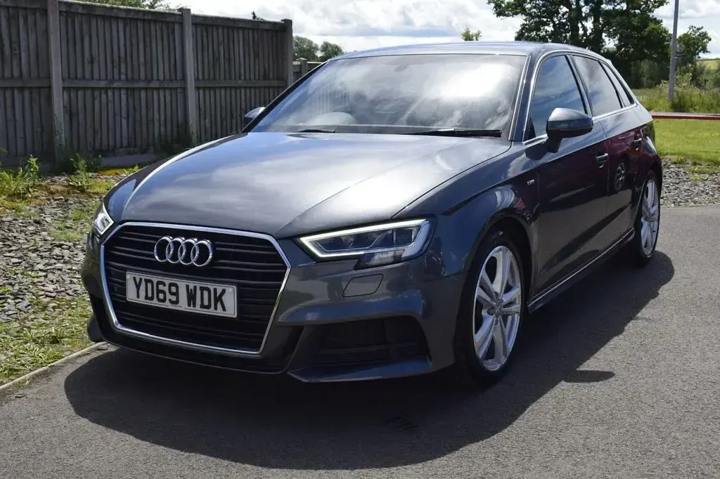 Used Audi A3 S-Line 116 HP (85 kW) 2019 Grey Sedan