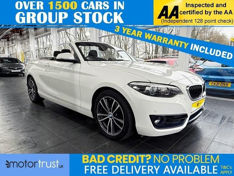 White Used 2018 BMW 218 Sport Line Cabriolet | £11,750 (Fair price) - Image 1/2