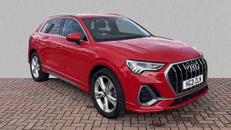 Red Used 2021 Audi Q3 S-Line SUV | £22,380 (Good price) - Image 1/4