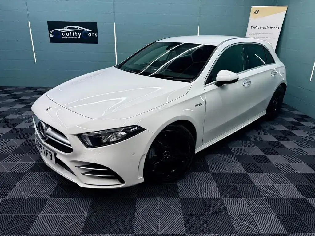 Used Mercedes A35 AMG Premium 2019 White Hatchback