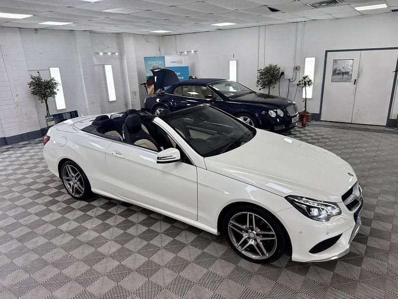 White Used 2015 Mercedes E220 AMG line Cabriolet | £11,491 (A bit pricey) - Image 1/3