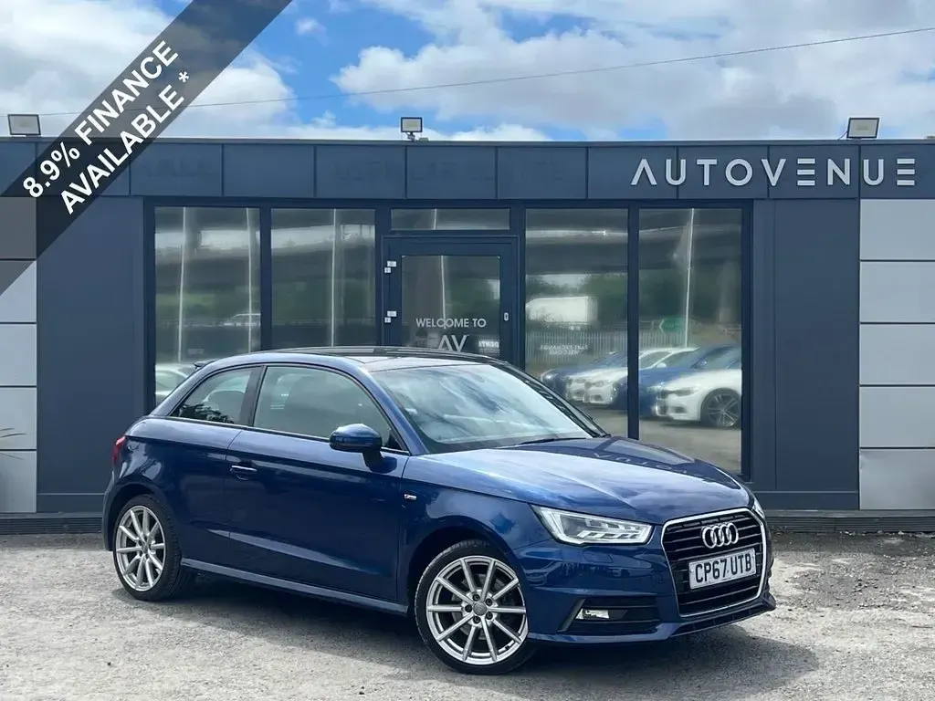 Used Audi A1 S-Line 125 HP (91 kW) 2017 Blue Hatchback