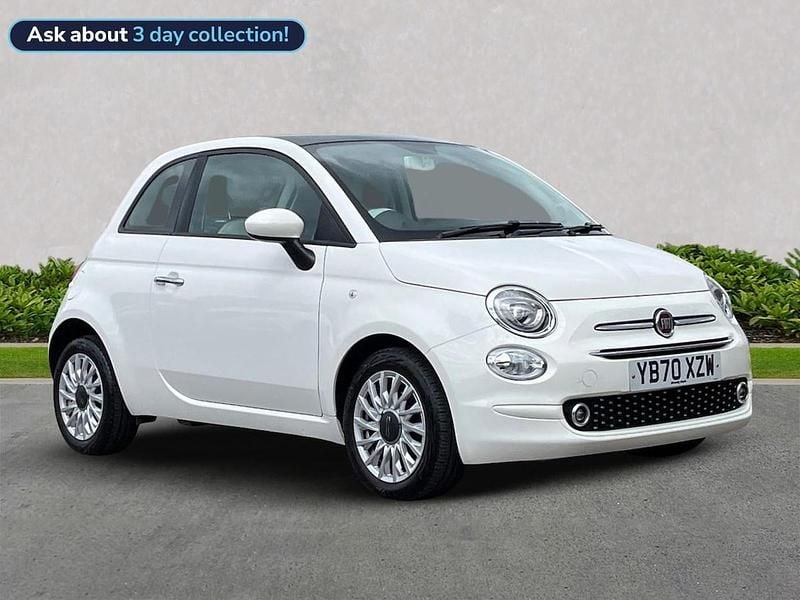 White Used 2020 Fiat 500 Lounge Hatchback | £8,899 (Good price) - Image 1/4
