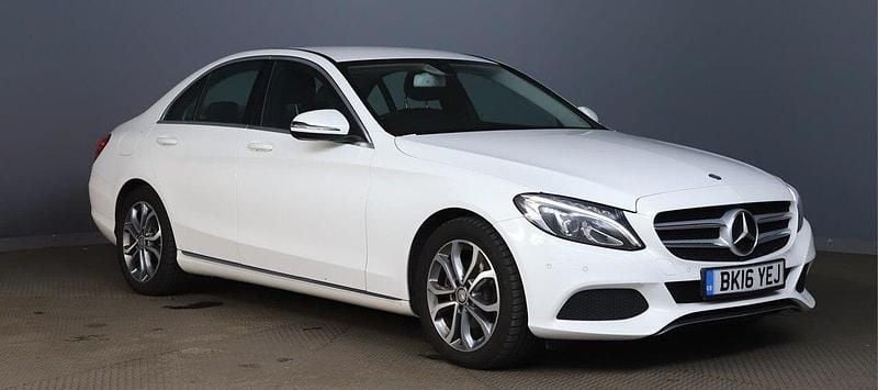 White Used 2016 Mercedes C220 Sedan | £7,990 (Good price) - Image 1/2